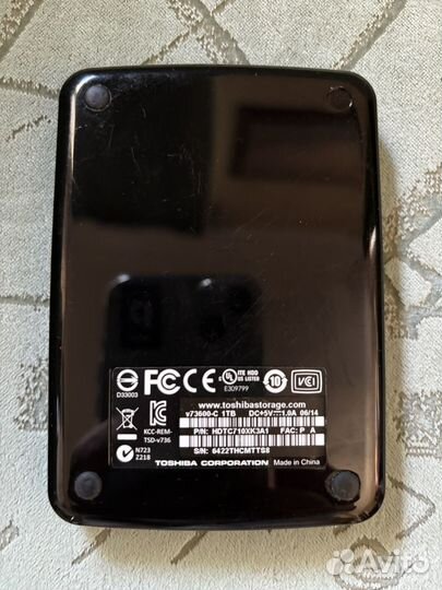 Внешний жёсткий диск Toshiba 1 TB USB 3.0