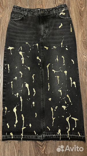 Юбка джинсовая миди Lime