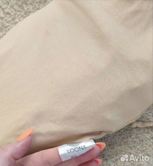 Трикотажный слинг-шарф Diva Milano бежевый