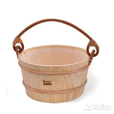 Ведро-запарник 18л с пластиковой вставкой осина 3