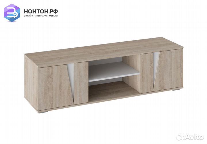 Тумба под тв тип 4 дуб сонома / белый