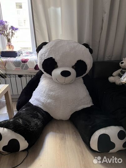 Медведь плюшевый панда огромный