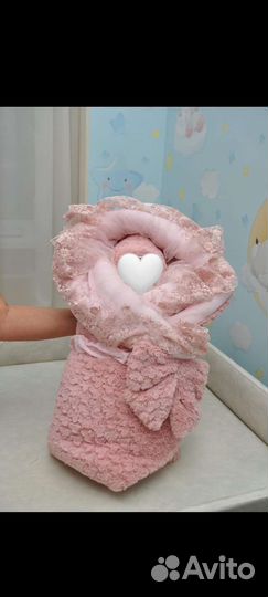 Плюшевый конверт плед на выписку