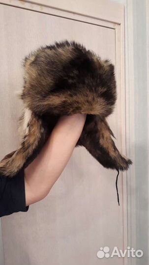 Шапка ушанка натуральный мех