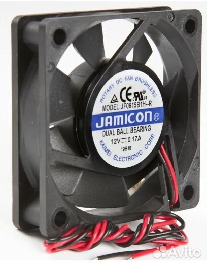 Вентилятор jamicon 60x60x15 DC 12v подшипник качен