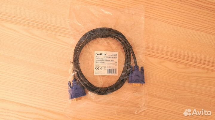 Новый Кабель VGA - VGA (папа - мама) 1.8м