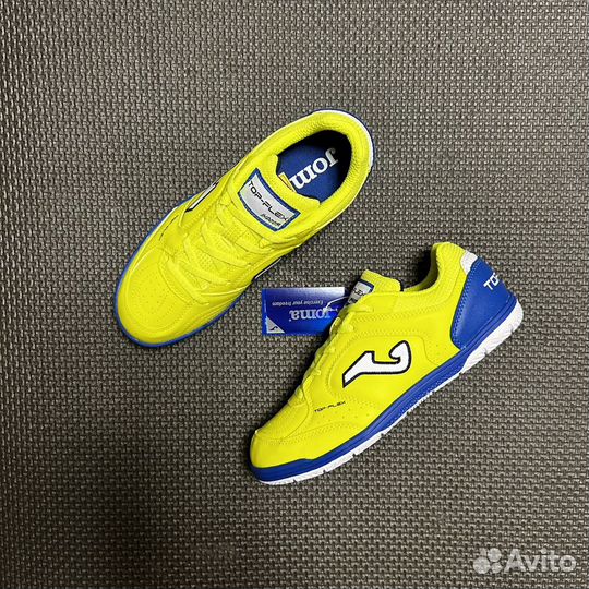 Новые футзалки Joma Top Flex Jr 2409 Lemon Fluor