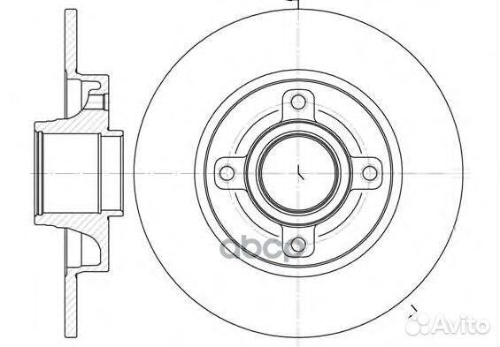 Диск торм. (без подш.) ci C4 pe 307 6101400 Road