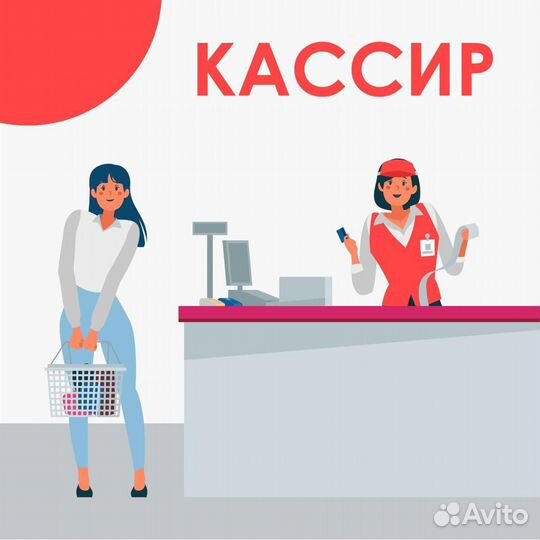 Кассир с ежедневными выплатами (пос. Лоо)