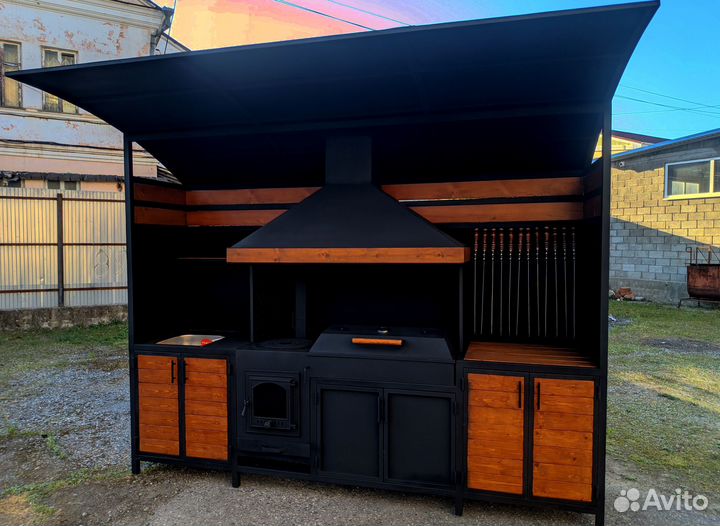 Мангал 6 мм, печка под казан, гриль, барбекю