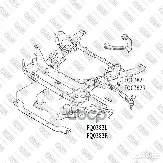 Рычаг подвески передний нижний левый FQ0382L fixar