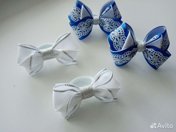 Бантики и заколочки ручной работы