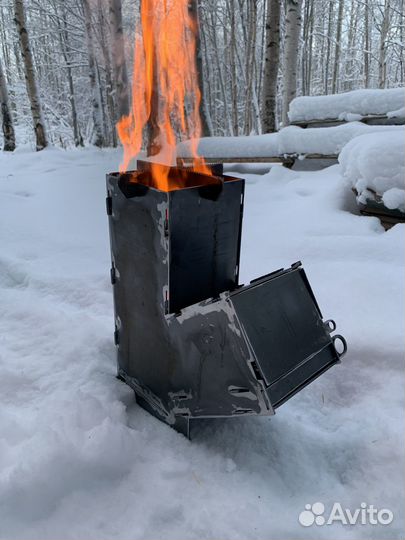 Походная печь ракета