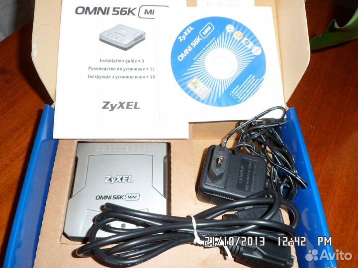 Модем zyxel Omni 56K mini