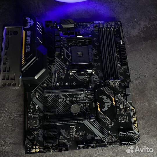 Материнская плата asus TUF B450-plus gaming