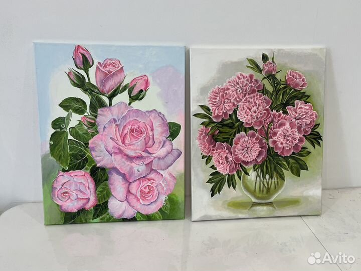 Картина на холсте цветы розы