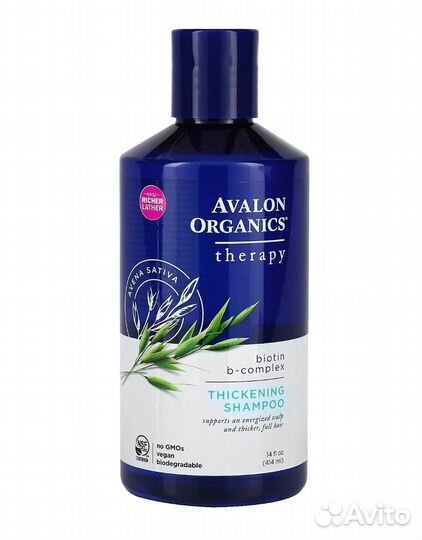 Шампунь Avalon Organics для густоты волос