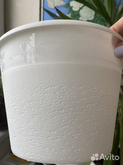 Цветочный горшок пластик новый