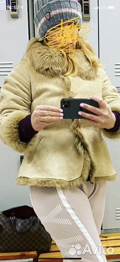 Дубленка натуральная женская р М