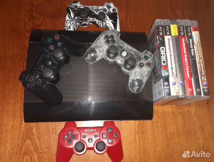 Ps3 super slim 40 игр прошитая 500gb