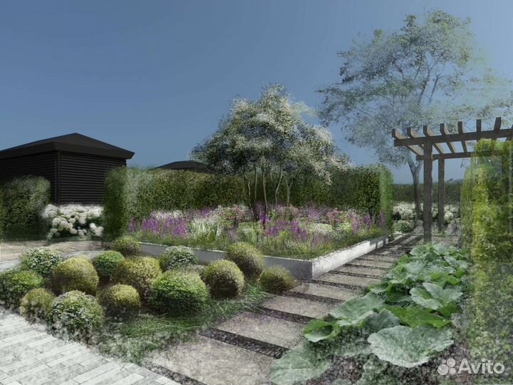 Ландшафтный дизайн, ландшафт, проект сада