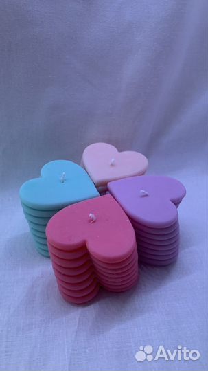 Свеча сердце из соевого воска