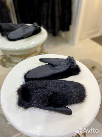 Норковые варежки Новые разные варианты