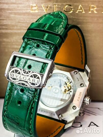 Bvlgari Octo Green Full Engraved