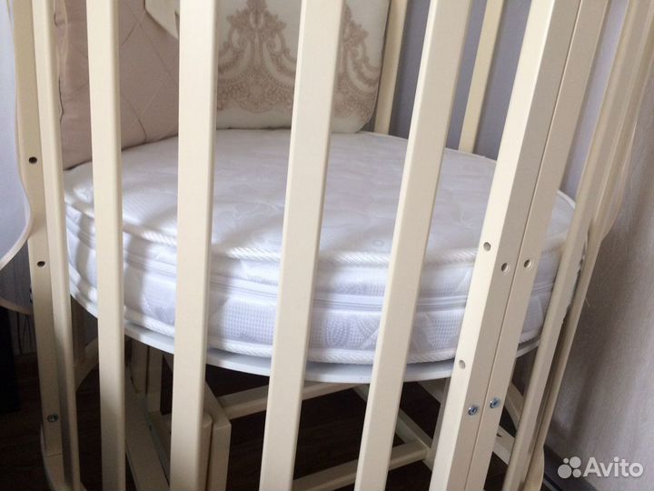 Продам новый круглый матрас для детской кроватки 7