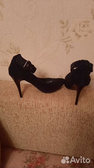 Туфли замшевые