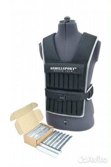 Жилет утяжелительный 16 кг с грузами