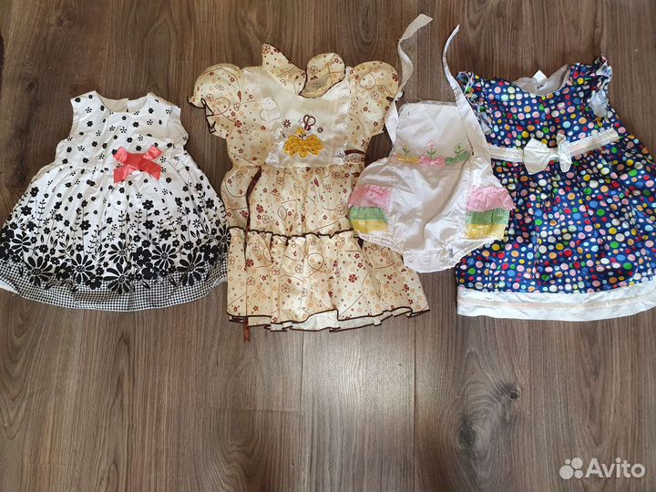 Детская одежда для девочек 74 80 пакетом