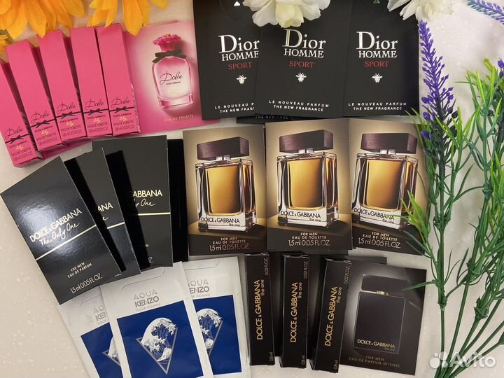 Парфюм Dior и Dolce&Gabbana пробники
