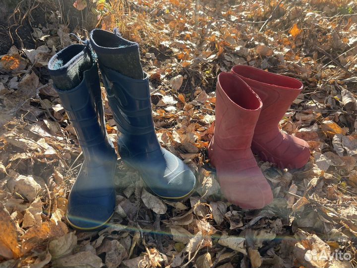 Детские сапоги резиновые пенка 28 и 30 р