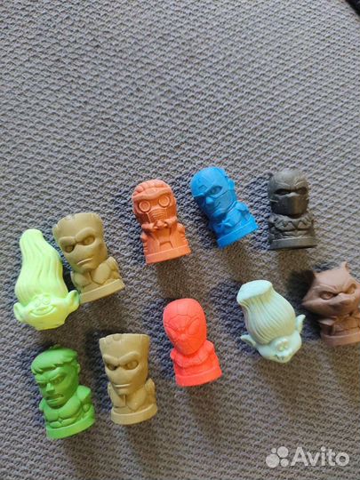 Ластики Герои marvel и тролли из Пятерочки