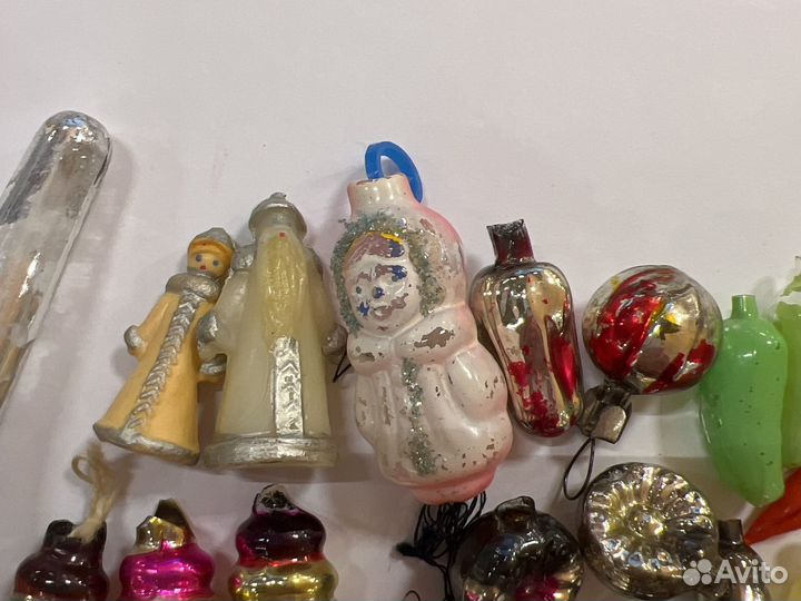 Елочные игрушки СССР в реставрацию одним лотом