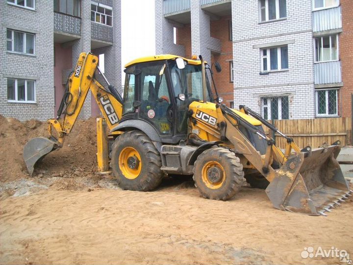 Услуги экскаватора-погрузчика JCB