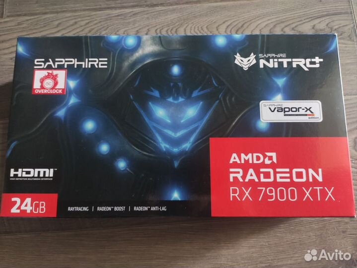 AMD RX 7900 XTX Sapphire nitro+ Vapor-X(Гарантия д