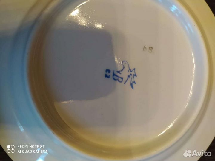 Тарелки десертные 4 шт., Вербилки, фарфор