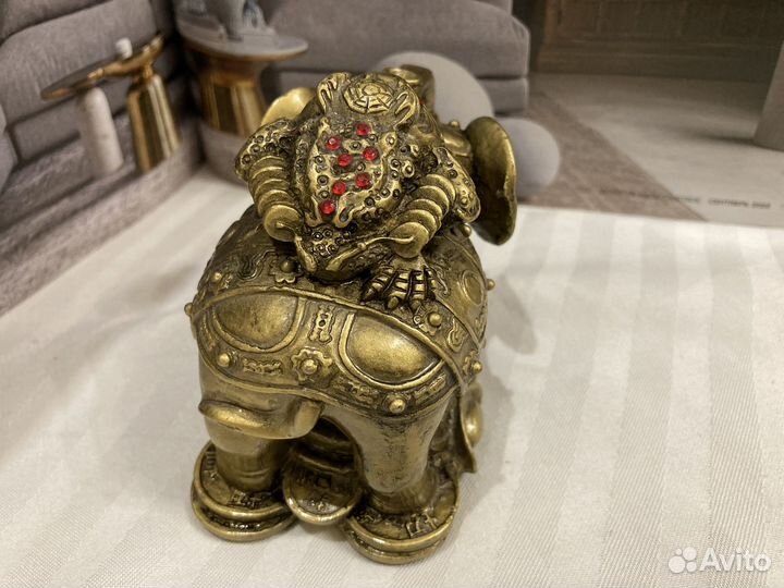 Статуэтка Слон жаба фэн-шуй