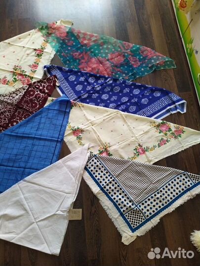 Винтаж. Головные новые платки СССР 70 - 80 е годы