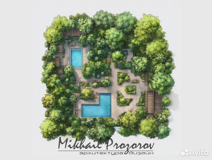 Ландшафтный дизайн. Чертежи в подарок