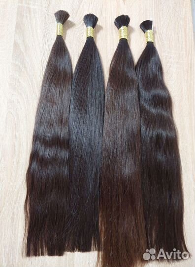 Детские волосы в срезе, 60см, прямые, рассрочка