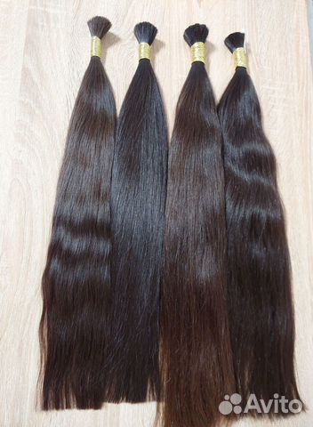 Детские волосы в срезе, 60см, прямые, рассрочка