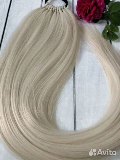 Хвост волосы на резинке