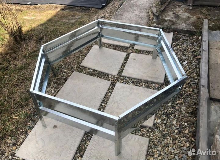 Грядка оцинкованная 1м х 2м х 22см