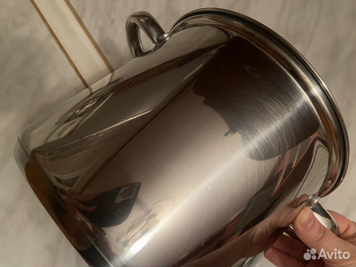 Кастрюля из нержавейки 6 л