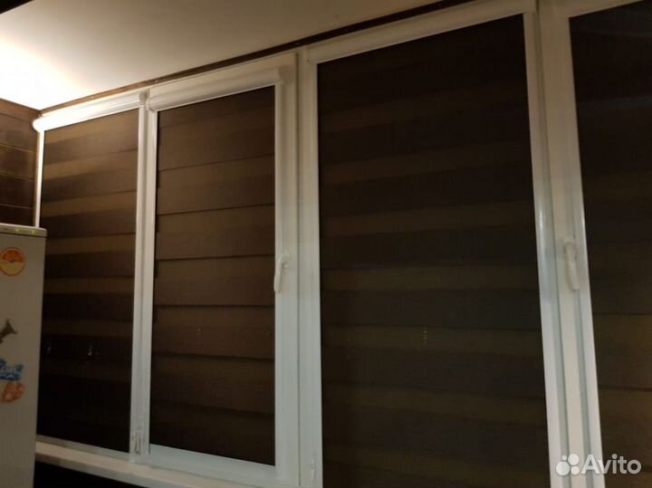 Рулонные шторы день ночь зебра D167/B974