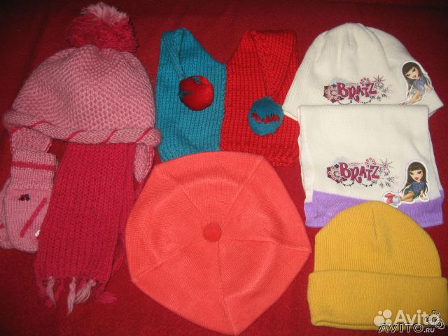 Шапки д/д на 4-8-лет на осень-весну