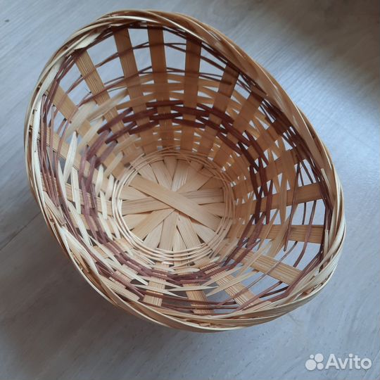 Корзинка плетеная без ручки